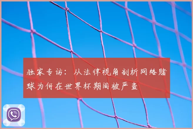 独家专访：从法律视角剖析网络赌球为何在世界杯期间被严查